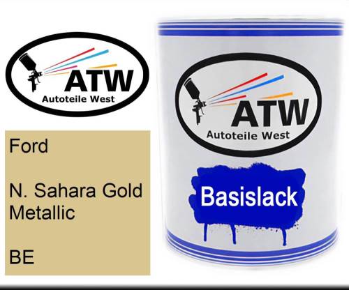 Ford, N. Sahara Gold Metallic, BE: 1L Lackdose, von ATW Autoteile West.